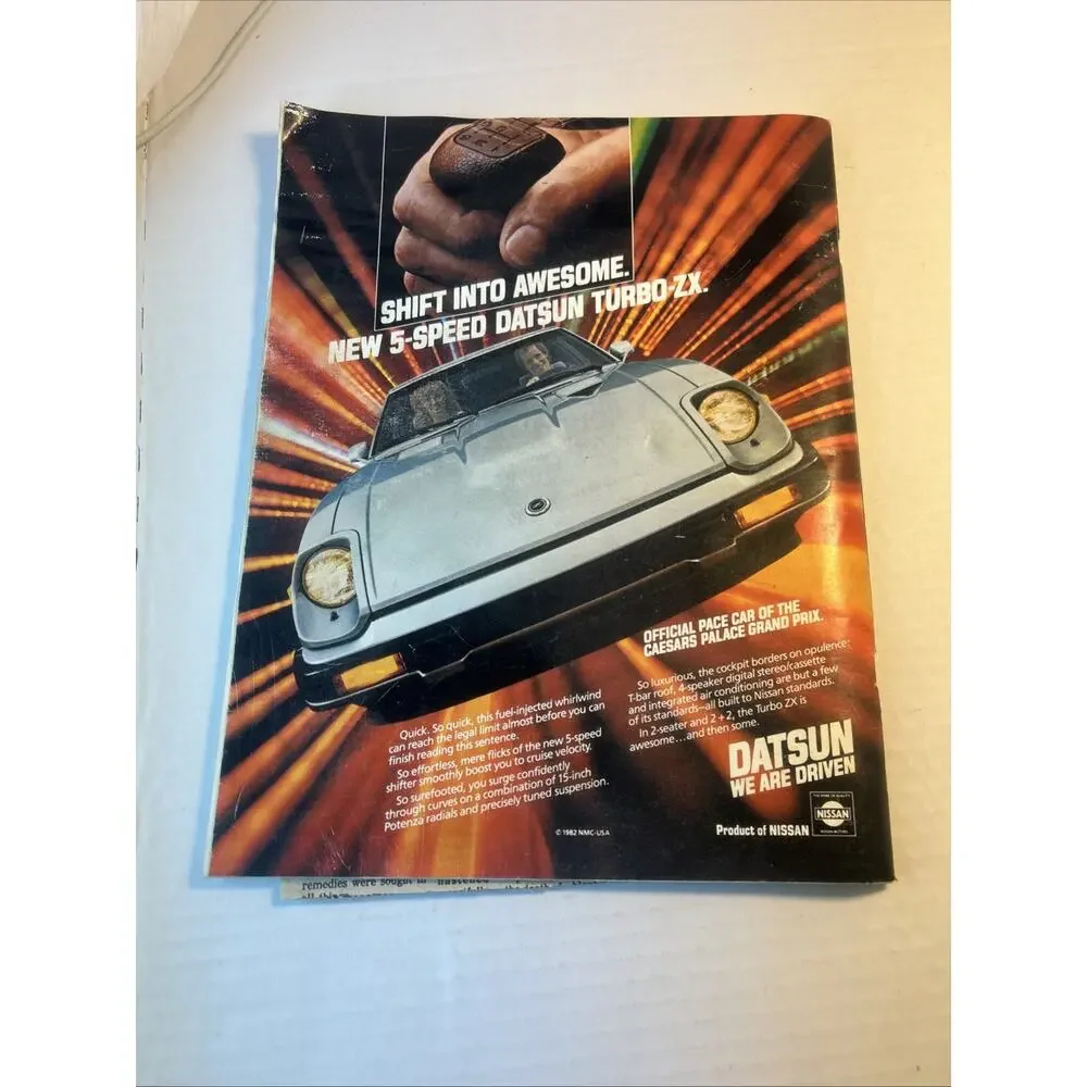 Metal Sign - 1982 Caesars Palace Parking Lot Racing Program - 10x14 inches